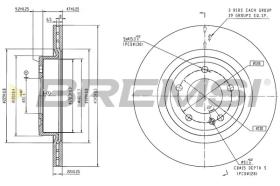 BREMSI CD6322V - DISCOS DE FRENO MERCEDES-BENZ