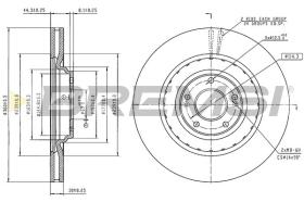 BREMSI CD6336V - DISCOS DE FRENO HYUNDAI
