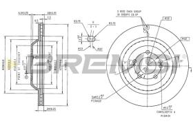 BREMSI CD6344V - DISCOS DE FRENO MERCEDES-BENZ