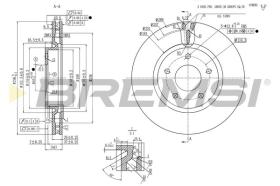 BREMSI CD6454V - DISCOS DE FRENO NISSAN
