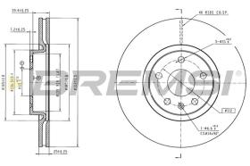 BREMSI CD8702V - DISCOS DE FRENO MG