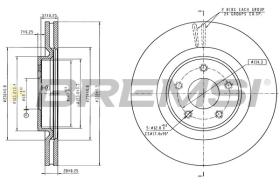 BREMSI CD8785V - DISCOS DE FRENO NISSAN