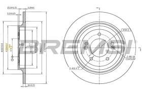 BREMSI CD8787S - DISCOS DE FRENO HYUNDAI