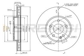 BREMSI CD8792V - DISCOS DE FRENOS MERCEDES BENZ
