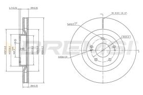 BREMSI CD8805V - DISCOS DE FRENO MITSUBISHI