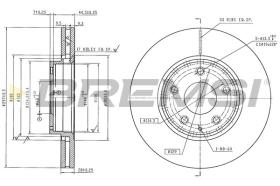 BREMSI CD8849V - DISCOS DE FRENO MAZDA