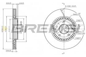 BREMSI CD8916V - DISCOS DE FRENO SSANGYONG