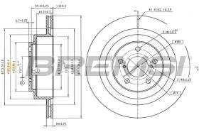 BREMSI CD8965V - DISCOS DE FRENO SUBARU
