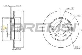 BREMSI CD8983S - DISCOS DE FRENO KIA, HYUNDAI