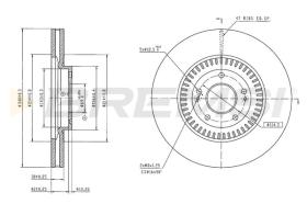 BREMSI CD9074V - DISCOS DE FRENO KIA, HYUNDAI