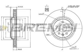 BREMSI CD9078V - DISCOS DE FRENO LAND ROVER