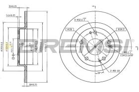 BREMSI CD9086S - DISCOS DE FRENO HONDA