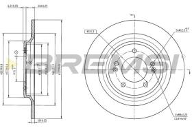 BREMSI CD9168S - DISCOS DE FRENO HYUNDAI