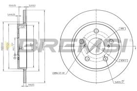 BREMSI CD9174S - DISCOS DE FRENO TOYOTA