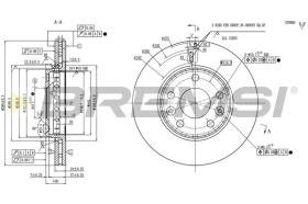 BREMSI CD9198V - DISCOS DE FRENO RENAULT