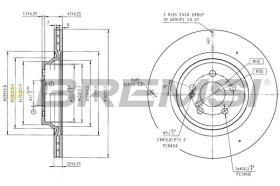 BREMSI CD9204V - DISCOS DE FRENO MERCEDES-BENZ