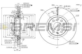 BREMSI CD9245V - DISCOS DE FRENO VW