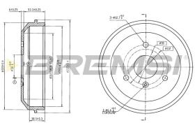 BREMSI CR5856 - TAMBOR DE FRENO SMART