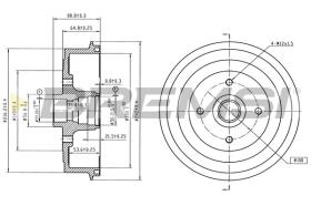 BREMSI CR5857 - TAMBOR DE FRENO DAEWOO
