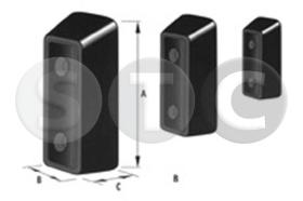 STC T441585 - TOPE PARAGOLPES TRAS