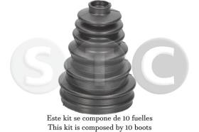 STC T445050 - JUEGO 10 KITS TRANS. UNIVERSALAL