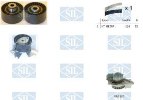 SALERI K1PA1501 - KIT DIST.C/BOMBA SIL