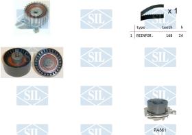 SALERI K3PA861 - KIT DIST.C/BOMBA SIL
