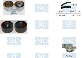 SALERI K6PA1054 - KIT DIST.C/BOMBA SIL