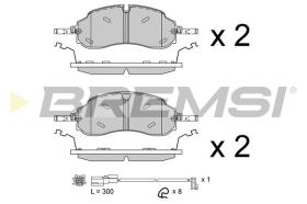 BREMSI BP4125 - PASTILLAS DE FRENO FORD
