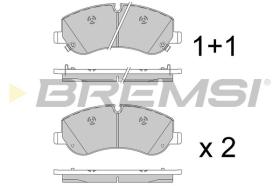 BREMSI BP4093 - PASTILLAS DE FRENO MAXUS (SAIC MOTOR)