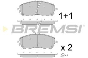 BREMSI BP4095 - PASTILLAS DE FRENO TOYOTA