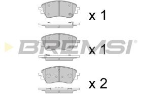 BREMSI BP4097 - PASTILLAS DE FRENO HYUNDAI