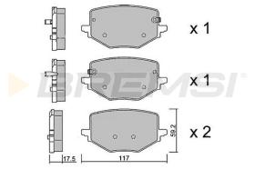 BREMSI BP4100 - PASTILLAS DE FRENO NISSAN