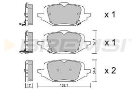 BREMSI BP4101 - PASTILLAS DE FRENO MAZDA