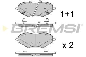 BREMSI BP4141 - PASTILLAS DE FRENO MAZDA