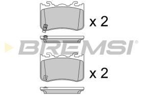BREMSI BP4172 - PASTILLAS DE FRENO FORD USA