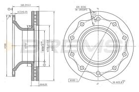 BREMSI CD5203V - DISCOS DE FRENO RENAULT TRUCKS, IVECO, VOLVO
