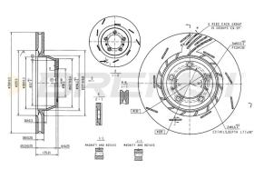 BREMSI CD6161VLS - DISCOS DE FRENO PORSCHE
