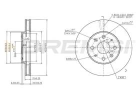 BREMSI CD6937V - DISCOS DE FRENO BYD