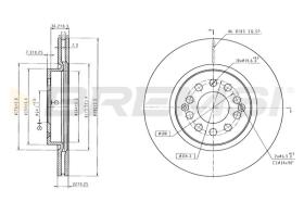 BREMSI CD6938V - DISCOS DE FRENO MG