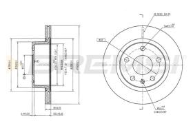 BREMSI CD6940V - DISCOS DE FRENO MG
