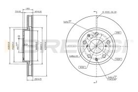 BREMSI CD6944V - DISCOS DE FRENO BYD