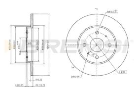 BREMSI CD6949S - DISCOS DE FRENO BYD