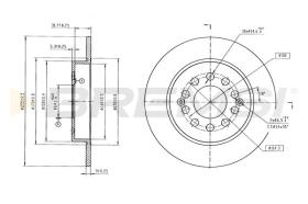BREMSI CD6953S - DISCOS DE FRENO MG