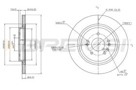 BREMSI CD6970V - DISCOS DE FRENO HYUNDAI