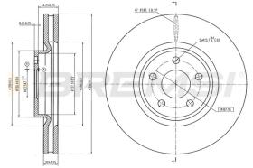 BREMSI CD8790V - DISCOS DE FRENO FORD, FORD USA