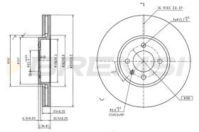 BREMSI CD9321V - DISCOS DE FRENO VW