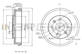 BREMSI CR5865 - TAMBOR DE FRENO MAZDA