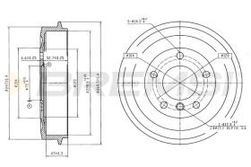 BREMSI CR5866 - TAMBOR DE FRENO BMW